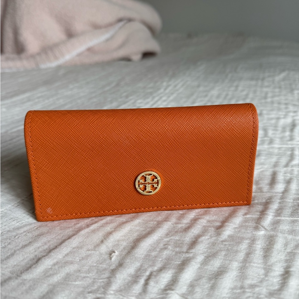 Tory Burch Orange Glasses Case